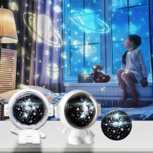 Astronaut Projector Night Light for Kids, Kids Projector Starry Night Light Projector Lamp for Kids Room Dcor