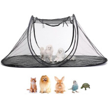 Pet Tent Outdoor Pet Housing Tent Outside Garden Cat Tent Mesh Dog Camping Tent for Garden Patio in Summer 120x63x50 cm