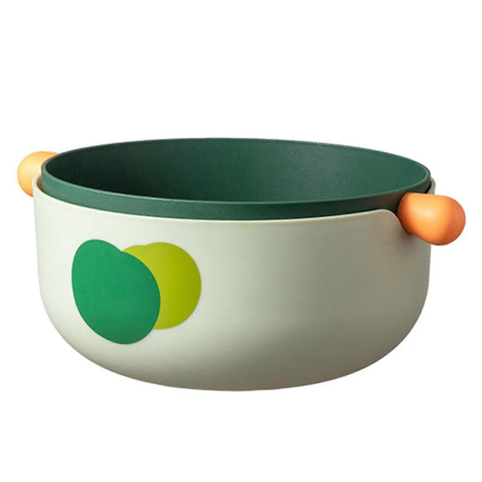 (As show, One size) 2 in 1 Fruit & Vegetable Strainer Set Removable Double Layer Kitchen Colander Zekai-image-OPC-PHKKXV8-NEW