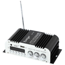 (As show, One size) Kentiger 4 Channel Output Subwoofer Tf\usb\fm Audio Power Amplifier