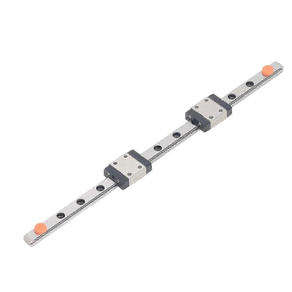 (As Show, One Size) Mgn7c Linear Guide Rail High Accuracy 4 Point Contact Smoothly Operation Linear Rail Slide With 2 Sliders 100Mm / 3.94In 4631898250923