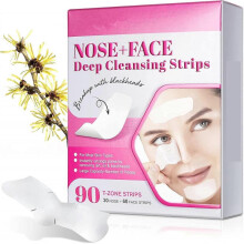 Nose Strips, 90Pcs T Zone Nose Pore Strips for Blackheads, Nose Blackhead Remover Strips, Deep Cleansing Nose Pore Strips