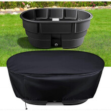 Waterproof Stock Tank Covers, Oval Waterproof Cover for 50 Gallon Stock Tank Heat Resistant Dust Cover