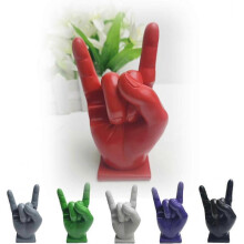 (Red) "Rock Hand" Drumstick Display Stand, Funny Drumstick Organizer, Stick Holder Organizer Gifts for Drummer Musical Friends