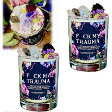 Fuck My Trauma Candle, My Trauma Candle, Anxiety Candle, Trauma Recovery, Mental Health, Mental Health Gift, Hard Times, Specialty Candles Relax Gift