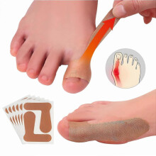 Big Toe Valgus Orthotics, Bunion Corrector 50pcs Self Adhesive Big Toe Brace Thumb Cover Stickers, Elastic Pain Relieving Patch for Bunion