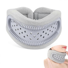 (Gray) Cervical Collar for Neck Pain and Pressure Relief, Neck Support Brace, Soft Foam Cervical Collar for Sleeping, Breathable Adjustable Neck Brace