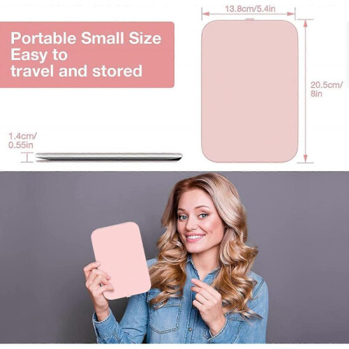 Travel Makeup Mirror, Portable LED Lighted Makeup Mirror, 360 Rotation Touch Screen Vanity Mirror 1