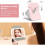 Travel Makeup Mirror, Portable LED Lighted Makeup Mirror, 360 Rotation Touch Screen Vanity Mirror 5