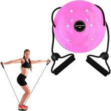 (Pink) Waist Whisper Disc, Waist Whisper Exerciser, Waistwhisper, Body Shaping Waist Twisting Disc, Home Slimming Waist Twisting Disc