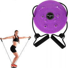 (Purple) Waist Whisper Disc, Waist Whisper Exerciser, Waistwhisper, Body Shaping Waist Twisting Disc, Home Slimming Waist Twisting Disc