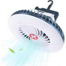 (As show, One size) LED Camping Lamp Fan Portable Rechargeable USB Camping Fan with Magnet Hanging Hook 54 LED Output and Input for Outdoor Camping Tent Tent Lamp for out