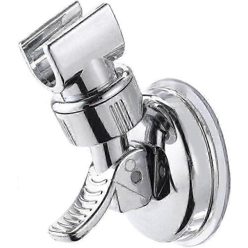 (As show, One size) Adjustable Shower Head Holder - Suction Cup Handheld Shower Bracket (Silver-1pcs)