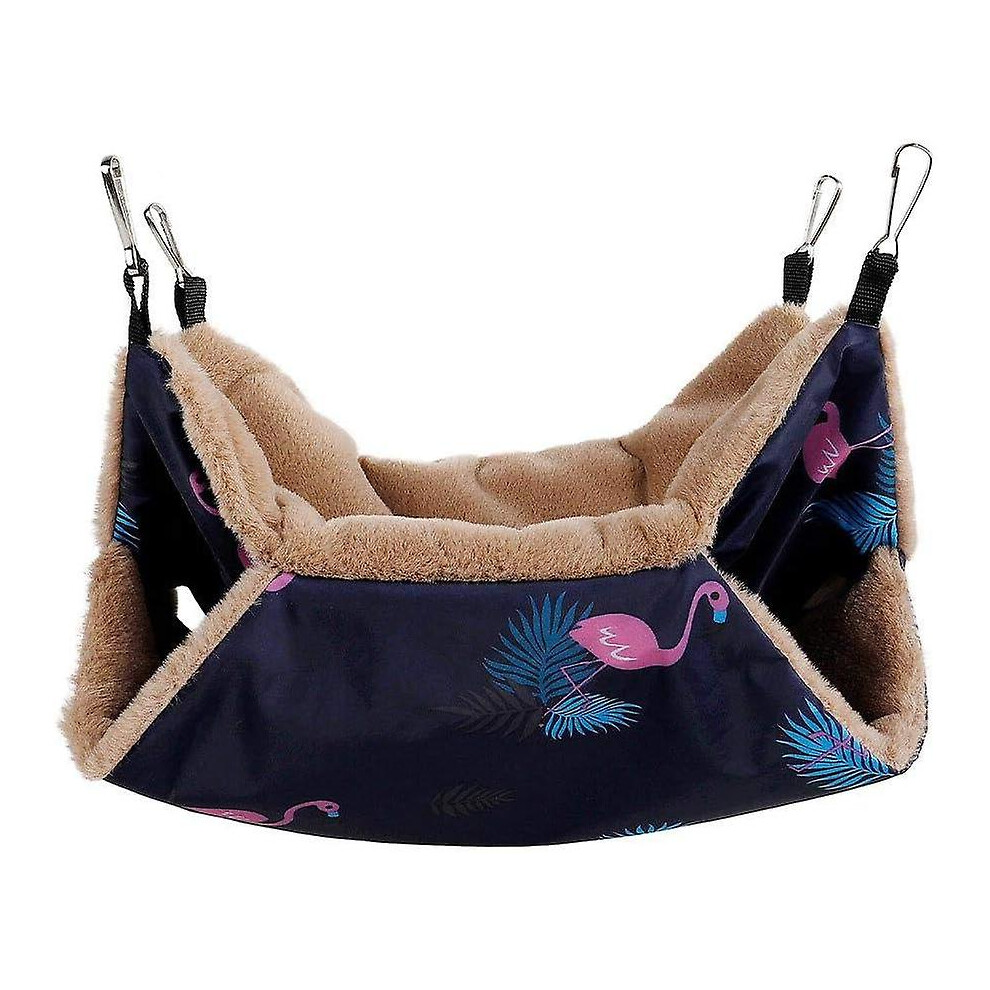 (As Show, One Size) Ferret Chinchilla Hammock, 34X34cm Small Pet Hammock Rabbit Hammock Soft Double Layer Hammock For Hamster Chinchilla Guinea 4632461657835