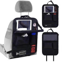 Car Organizer, Child Back Seat Car Organizer with Tablet Holder, Multi-Pocket Seat Back Protection