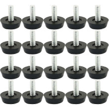 (As show, One size) Furniture Leveling Feet - Adjustable Glides for Table Chair Base Floor Protector (20 Pcs)