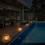 (1Pcs)Pond Lighting, Solar Floating LED Tea Light with Remote Control, 3 Modes Flame Light Solar Floating Pool Lighting 5