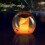 (1Pcs)Pond Lighting, Solar Floating LED Tea Light with Remote Control, 3 Modes Flame Light Solar Floating Pool Lighting 1