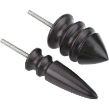 (As show, One size) 2-pc Leather Painter Sharp Leather Burnisher Tool Leather Slicker Leather Turning Tool Drill Hand Drill Lathe