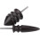 (As show, One size) 2-pc Leather Painter Sharp Leather Burnisher Tool Leather Slicker Leather Turning Tool Drill Hand Drill Lathe 4