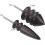 (As show, One size) 2-pc Leather Painter Sharp Leather Burnisher Tool Leather Slicker Leather Turning Tool Drill Hand Drill Lathe 2