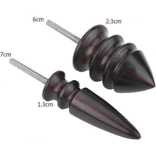 (As show, One size) 2-pc Leather Painter Sharp Leather Burnisher Tool Leather Slicker Leather Turning Tool Drill Hand Drill Lathe 1