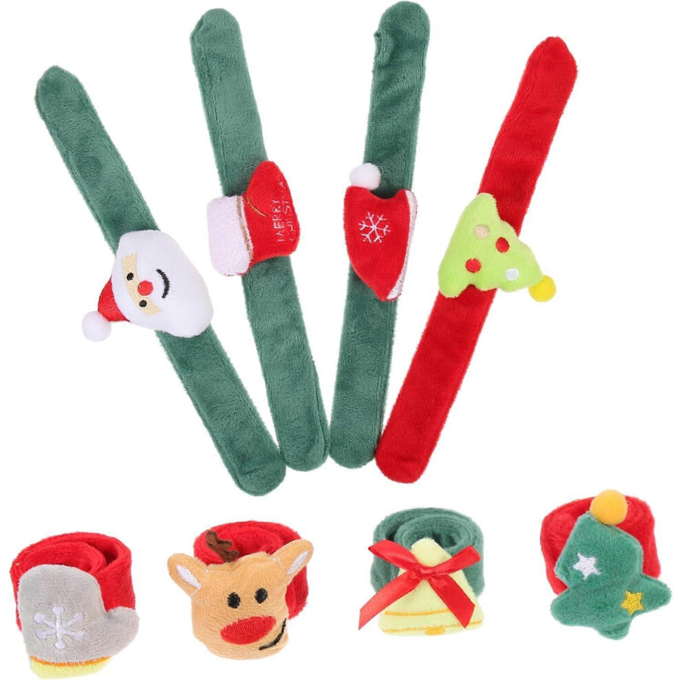 (As show, One size) BESTonZON 8pcs Halloween Ring Halloween Wrist Decoration Kids Halloween Wristbands Slap Wristband Pumpkin Bracelet-image-OPC-PHKM56G-NEW