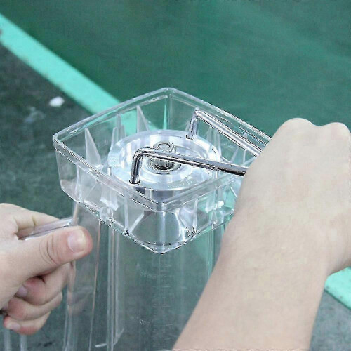 Blender Jug Replacement Compatible with Silver 2l Capacity Transparent Container with Blade and Lid