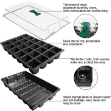 (As show, One size) Seedling Trays - 1 Pieces 24 Cell Seedling Trays Plastic Germination Propagator with Lid