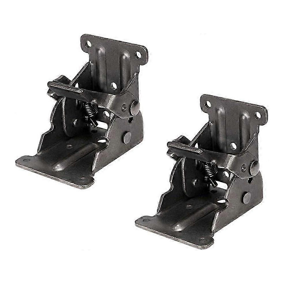 (As Show, One Size) Folding Support Bracket (2Pcs) - Self-Locking Hinges For Furniture Tables And Beds 4631898299397