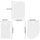 (As show, One size) 3Pcs Cake Scraper and Dough Spatula Set - Plastic Pastry Horn Dough Scraper 3