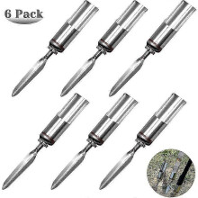 (As show, One size) Stainless Steel Fishing Rod Holder Ground Rack - Detachable Portable (6Pcs Universal)