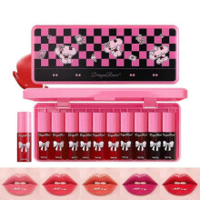 (2 Set) 10Pcs Lip Tint Stain Set Mini Liquid Lipstick, Moisturizing Lip Gloss, Multi-Use Lip and Cheek Tint, Non-Stick Cup, Long-Lasting