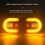 Bicycle Turn Signal Light with Wireless Remote, Two Lamp Split Rear Light with Indicator, USB Rechargeable 2