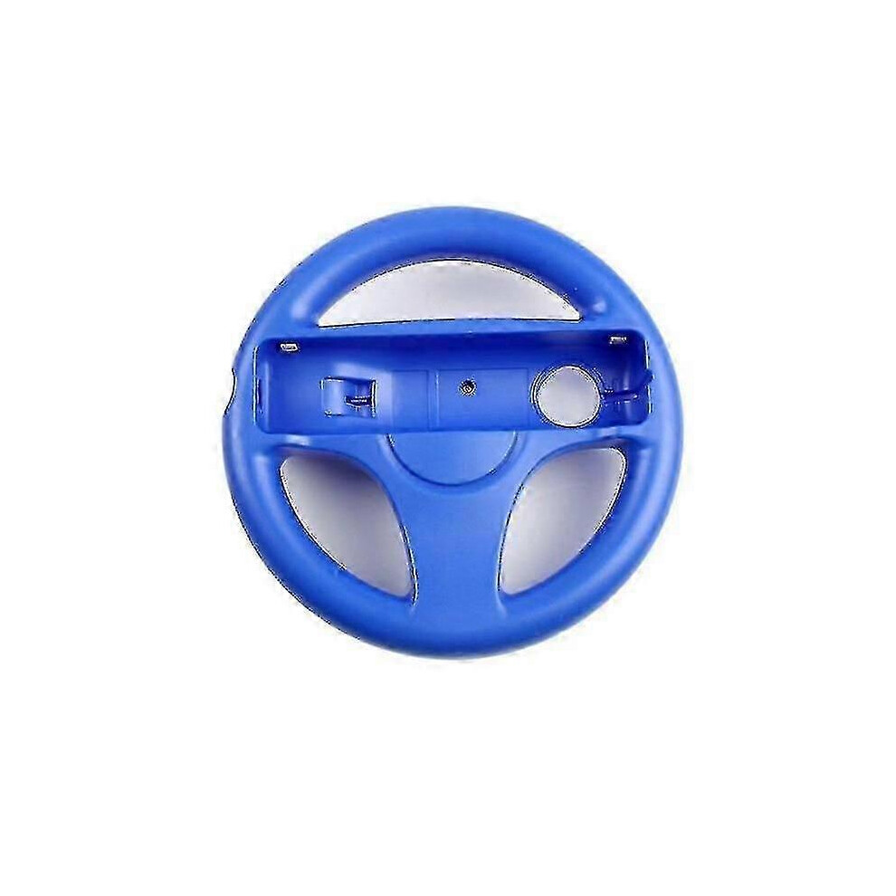 (As Show, One Size) Blue Racing Game Steering Wheel For Nintendo Wii Mari Zekai 4632597839280