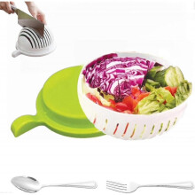 Snap Salad Cutter Bowl, Veggie Choppers And Dicers, Veggie Chopper, Safe And Non-toxic Food Grade Bpa Free Material