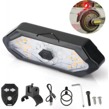 Electric Scooter Turn Signal, Remote Control Electric Scooter LED Blinker Tail Light Compatible Max G30/Ninebot/Segway Series E Scooter