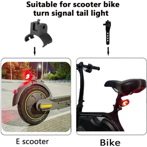 Electric Scooter Turn Signal, Remote Control Electric Scooter LED Blinker Tail Light Compatible Max G30/Ninebot/Segway Series E Scooter 1