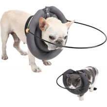 (L) Blind Dog Harness Leader, Blind Dog Halo, Pet Collar for Blind and Poor Vision Dogs Cats, Help Blind Dogs to Avoid Collision