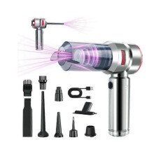 (Red) FlexUp - FlexUp Car Vacuum, FlexUp Car Vacuum Cleaner Cordless Rechargeable