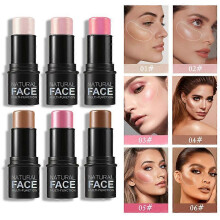Cream Blush Makeup, 6Pcs Buildable Blush Stick for Cheeks, Matte and Dewy Finish, Long Wearing, Easy Application, Lightweight