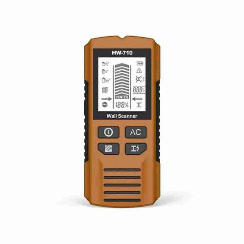 (Yellow)Multifunctional Handheld Metal & Wall Detector, 5 in 1 Stud Finder Scanner Tool