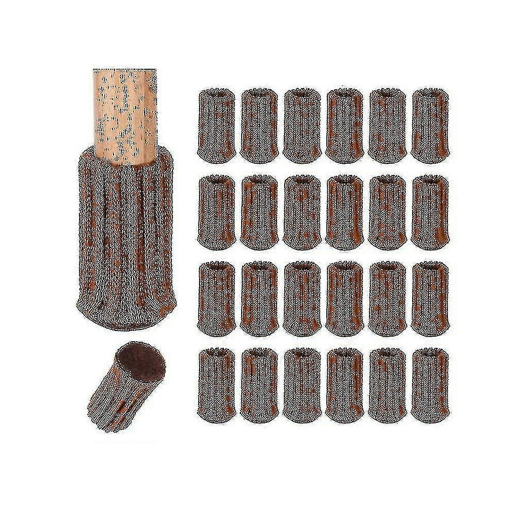 (grey, One size) 16 Pack Chair Leg Protectors - Knitted Furniture Socks - XinHang-image-OPC-PHKM7FZ-NEW