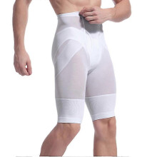 (As show, One size) Shaper For Gentlemen High Waist Compression Shaper Pants Slimming Quick Dry Body Shaping1pcs-White-XL