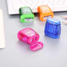 (As show, One size) Classical Double Hole Mechanical Pen Pencil Sharpener Stationery Office Student School Supplies Korean Kids Gift Drop shipping BaoPeng