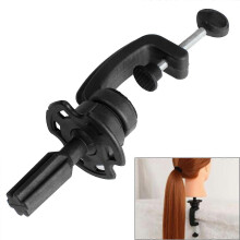 (As show, One size) Hairdressing Mannequin Tranning Model Head Wig Holder Stand Table Clamp Clip1pcs-Black