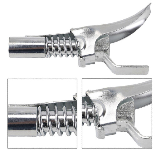 (As show, One size) Quick Release Grease Gun Lock On Coupling End Coupler Workshop(1pcs) 1