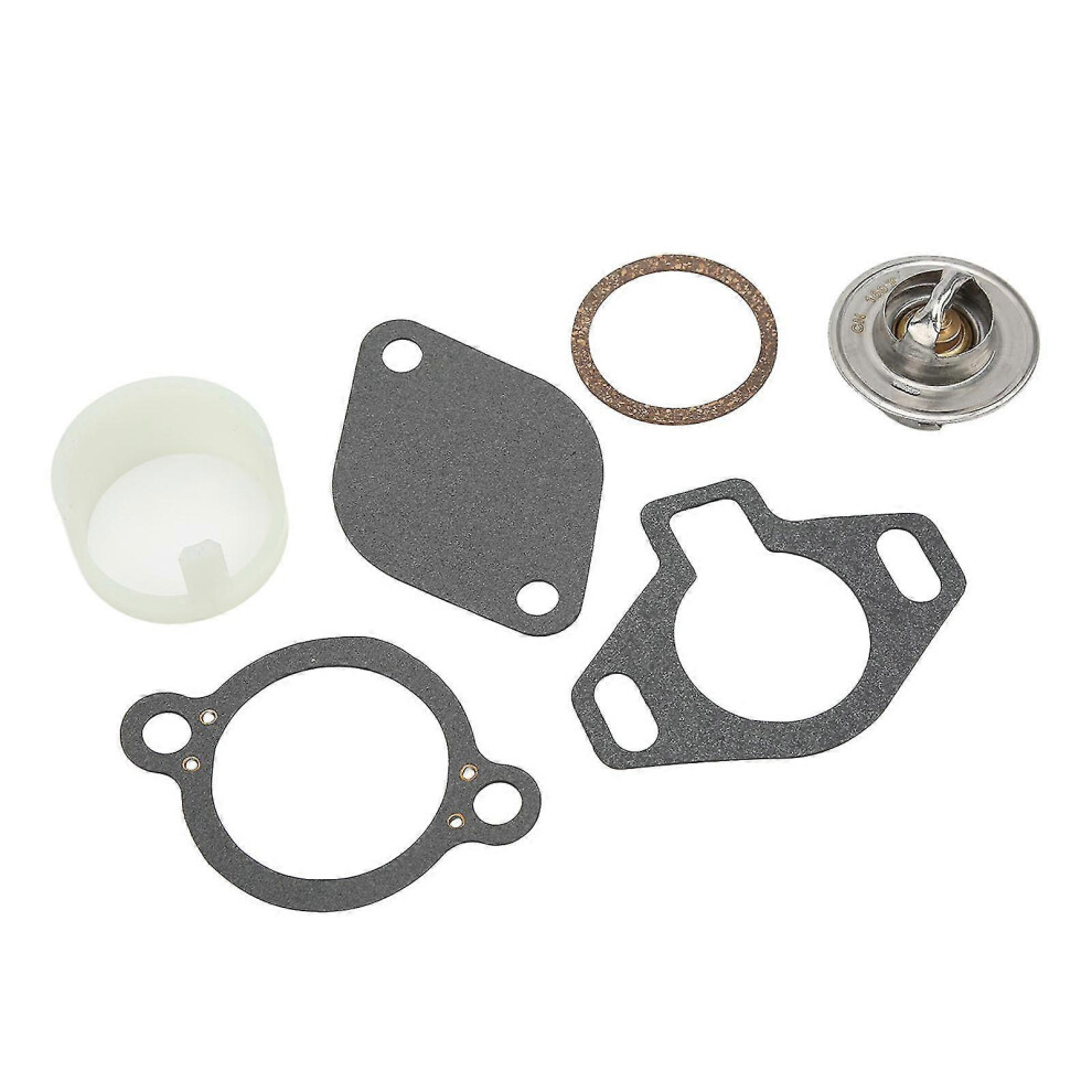 (As Show, One Size) Thermostat Kit 807252Q5 Replacement For Mercruiser With Sleeve 160 4.3L 5.0L 5.7L 7.4L 8.2L 1987&Newer Gm Engines Xinhang 4631404610111