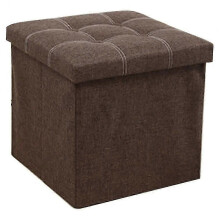 (Green, One size) 30x30x30cm Storage Ottoman Hidden Storage Chest Footrest Chair Home Storage Box