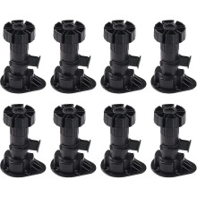 (As show, One size) Adjustable Furniture Leg Foot,hardware Casters Glides Height Cabinet Leveling Fo8pcs